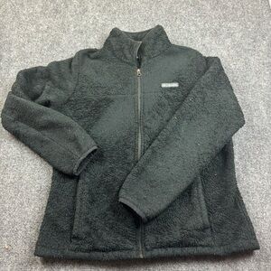 COLUMBIA Women’s Black Sherpa Fleece Full Zip Jacket size: Medium